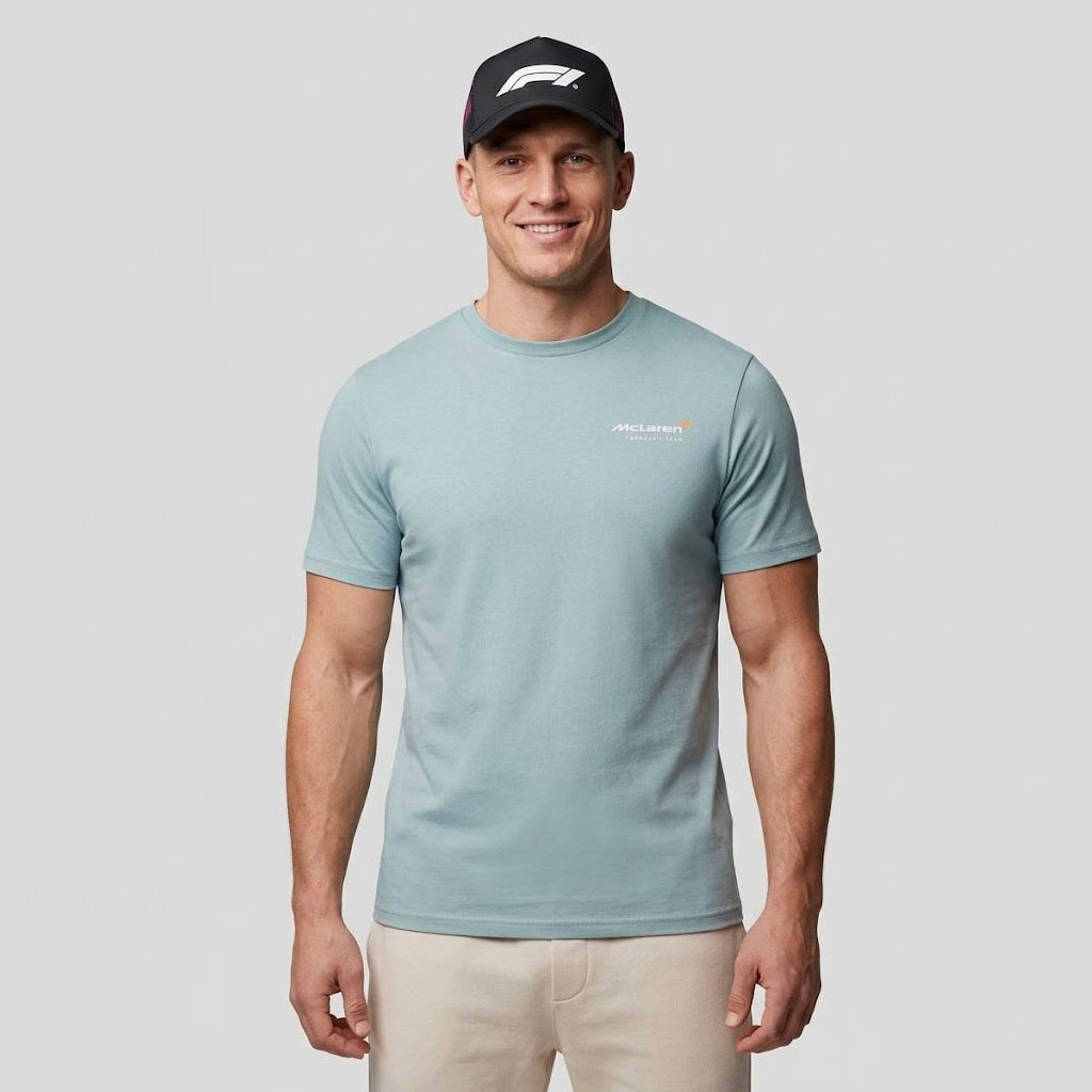 pánské tričko CASTORE MCLAREN F1 - CLOUD BLUE
