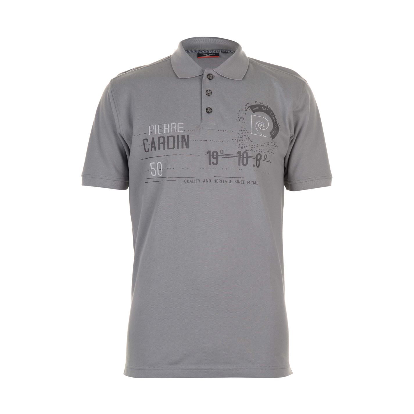 pánské tričko polo PIERRE CARDIN - GREY - S