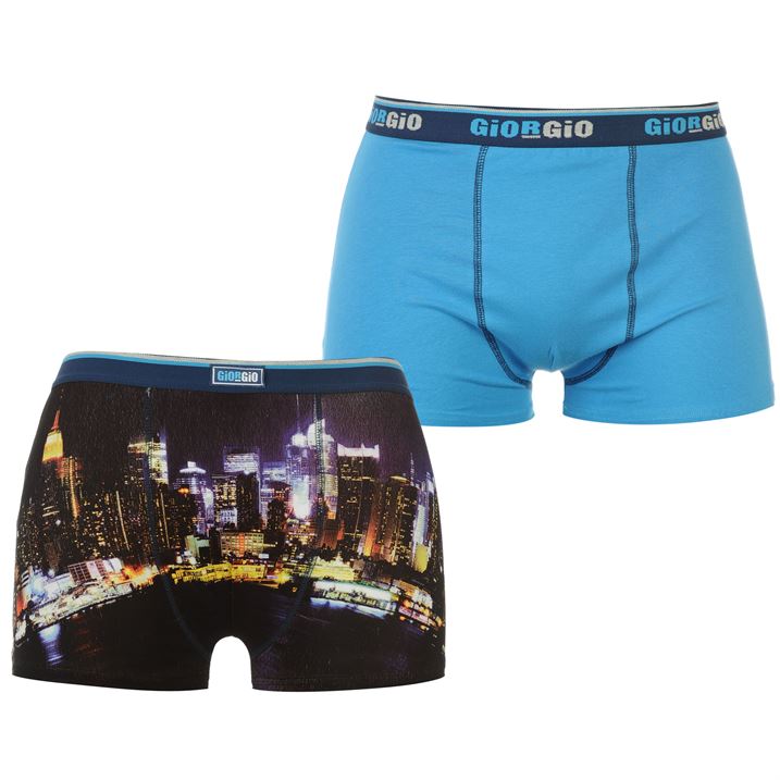 pánské boxerky GIORGIO - BLUE - 2 ks