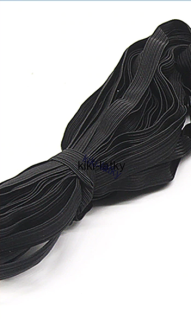 Prádlová pruženka černá  10 mm