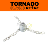 Komínový rotační kartáč Řetěz TORNADO CLASIC k odstranění dehtu / čistič komínu
