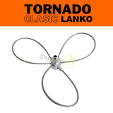 Komínový rotační kartáč Lanko TORNADO CLASIC k odstranění dehtu / čistič komínu