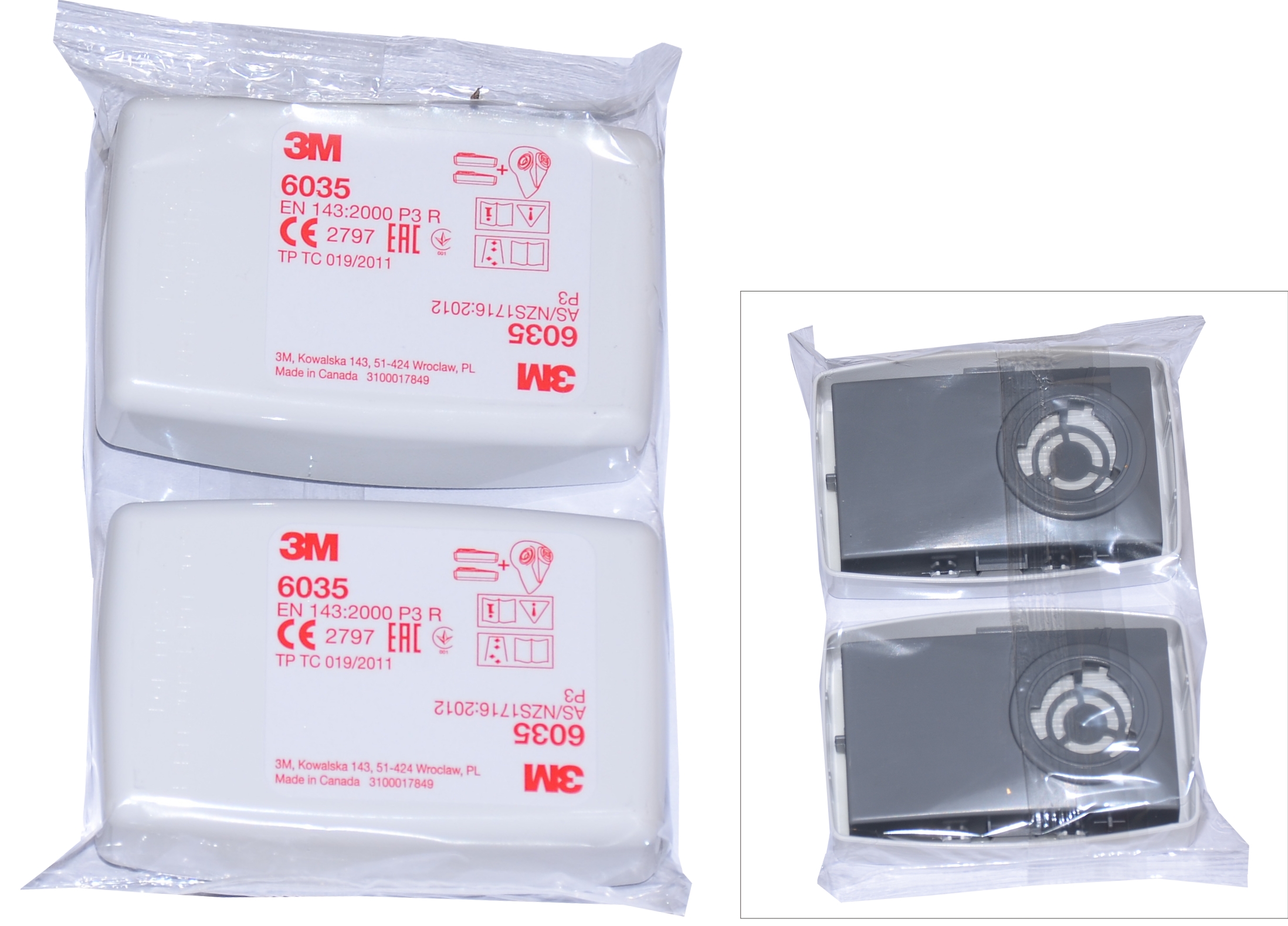 FILTR 3M 6035 P3 R pro polomasky/masky 3M  P3R