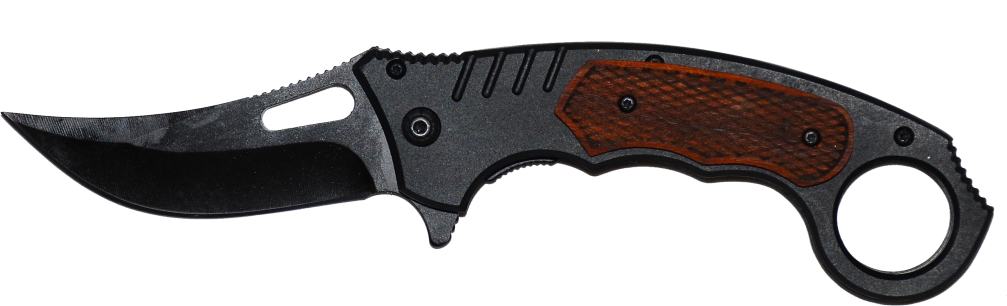 Nůž karambit černý