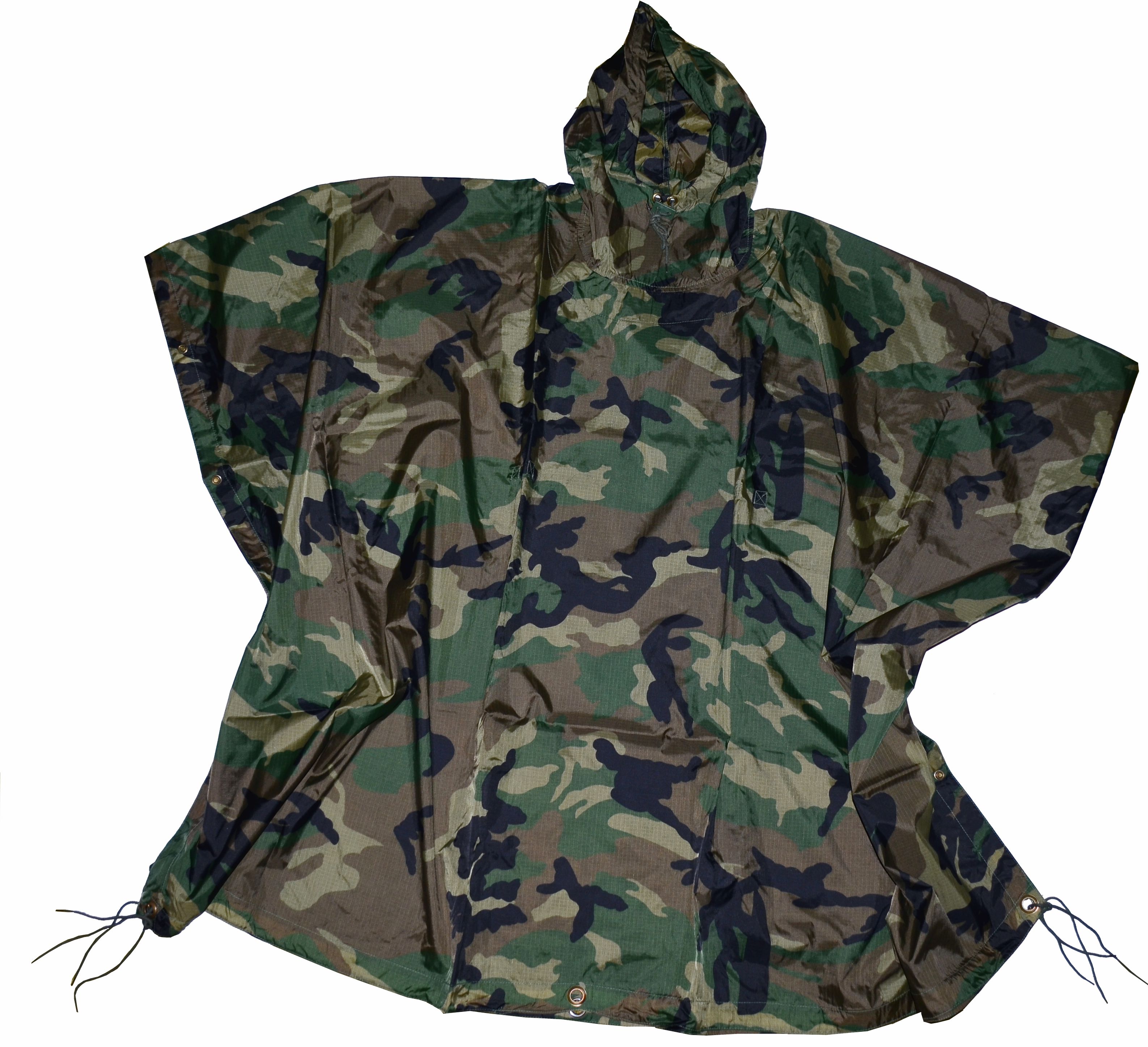 Pončo, poncho woodland rip stop
