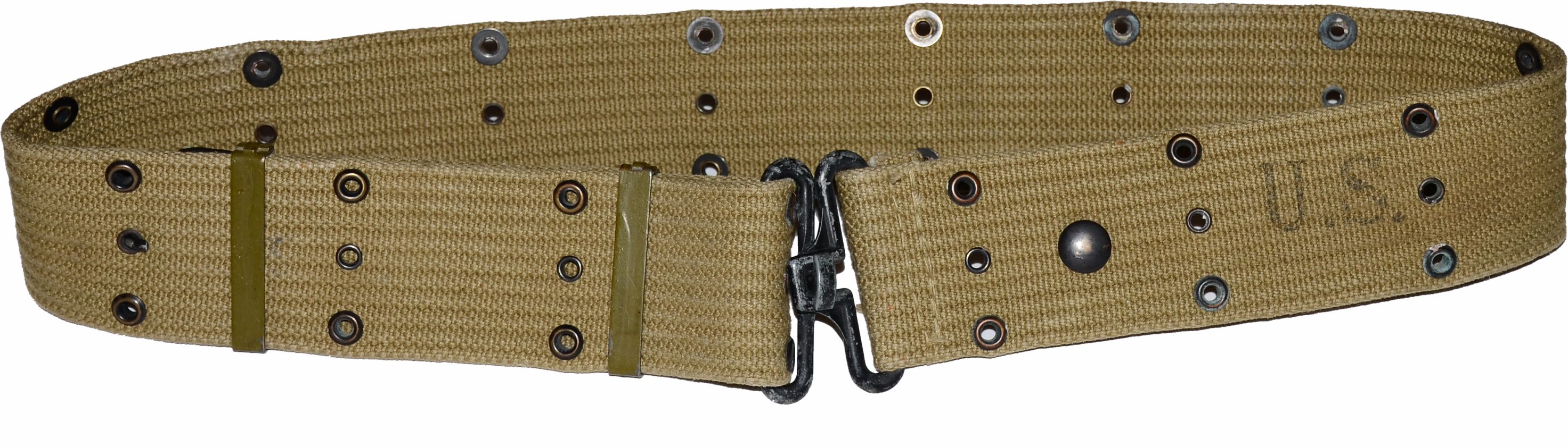 Opasek US M36 KHAKI originál dírkáč II.W.W.