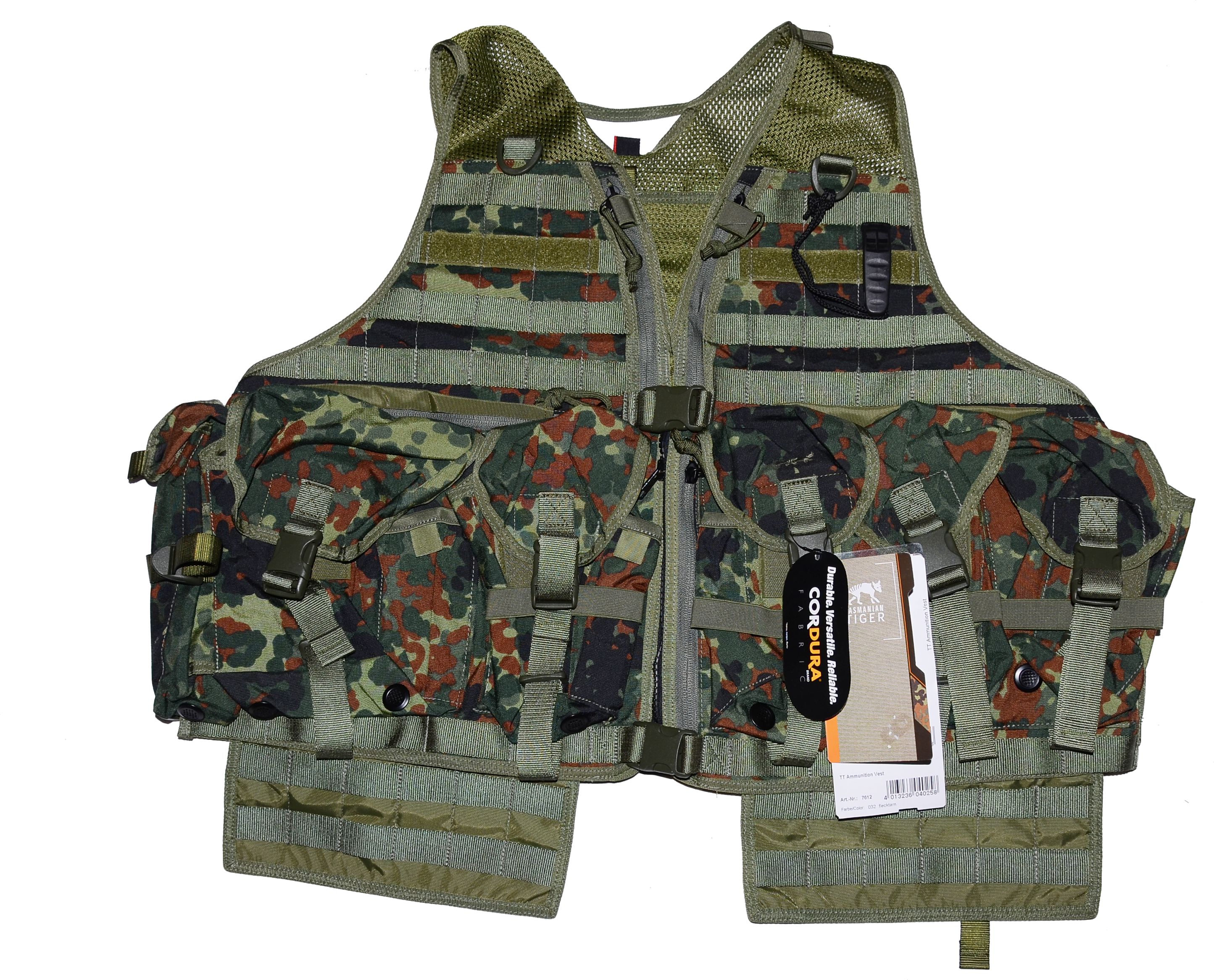 TT Ammunition Vest Flecktarn taktická vesta