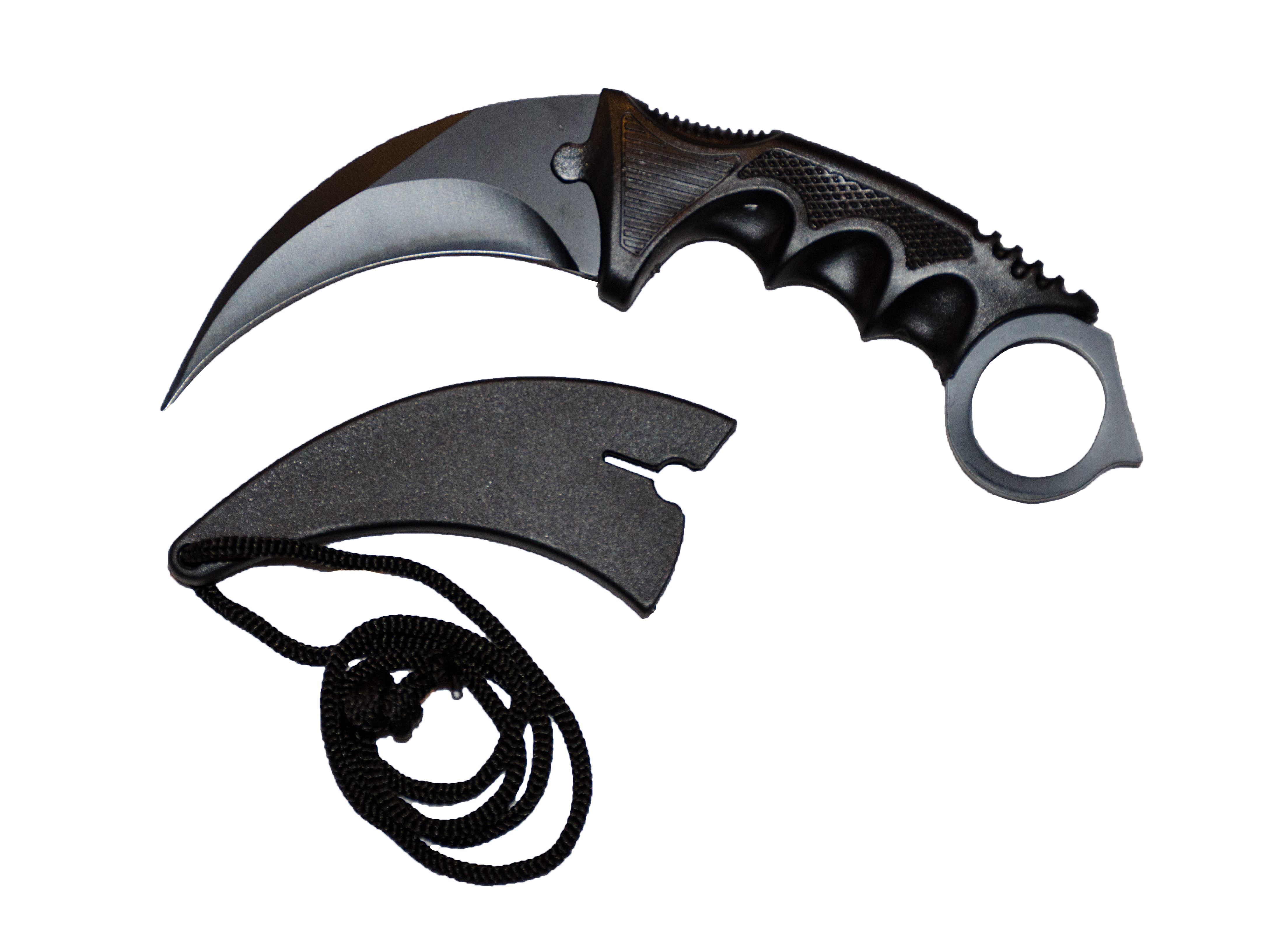 Nůž karambit pevný - černý