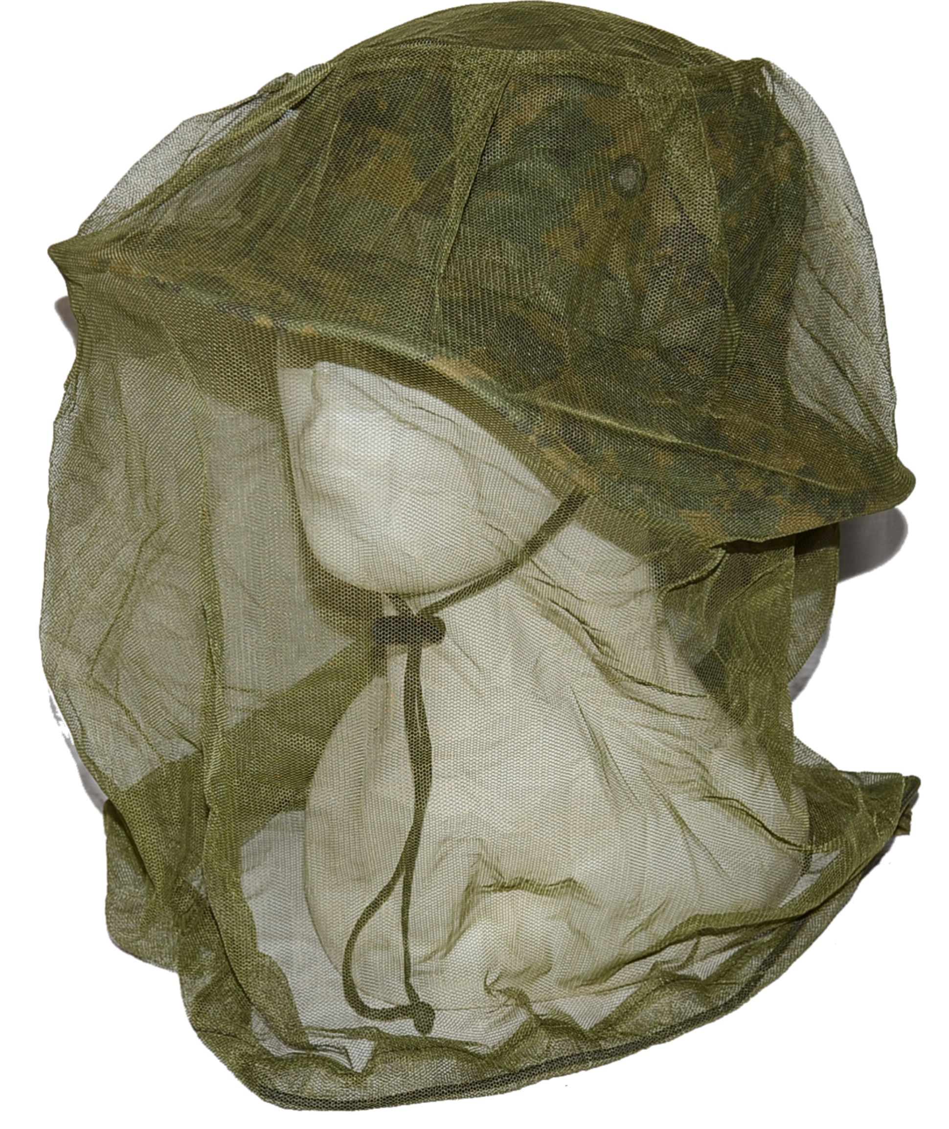 Moskytiéra na klobouk oliv 
