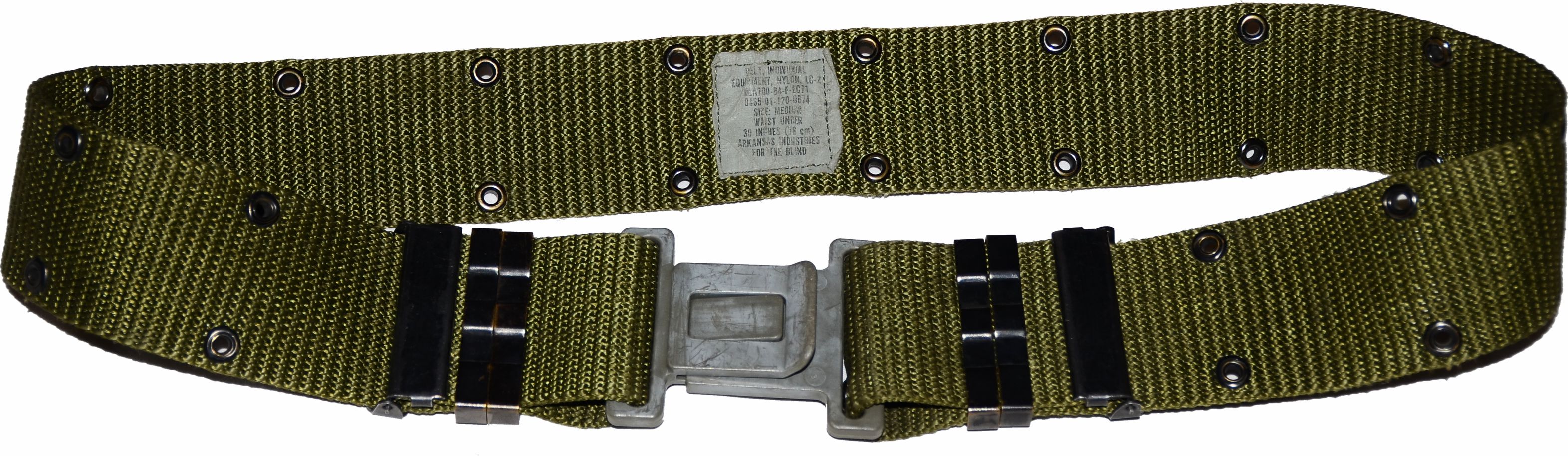 Opasek US ARMY LC-2  dírkáč  dvoudírový  