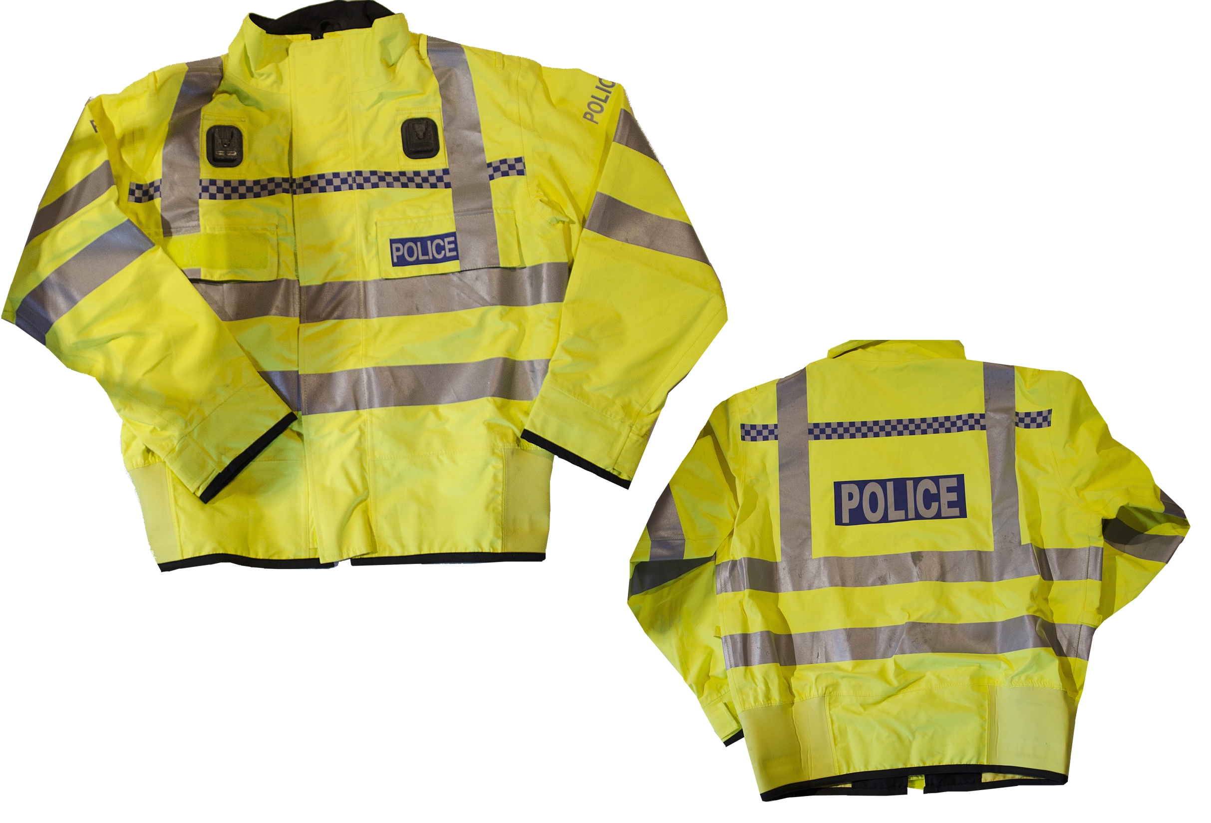 Reflexní, neonová bunda Brit. Police 