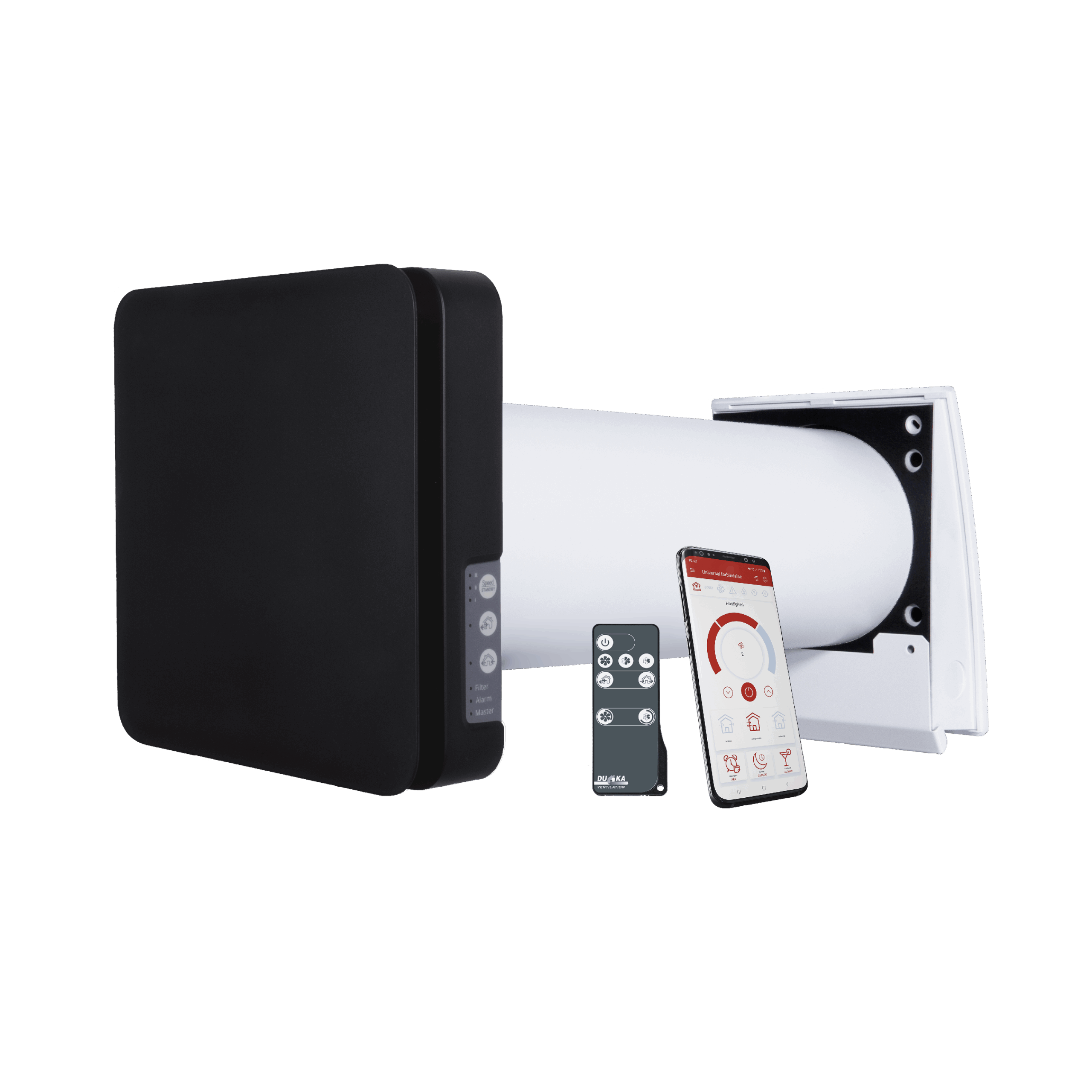 DUKA ONE PRO 50 S Wi-Fi, Ø160mm - Černá mat