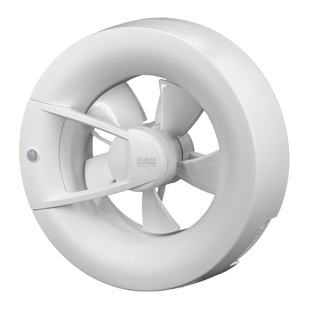Ventilátor DUKA S8, Bílý - Ø80-125mm, 115m3/h
