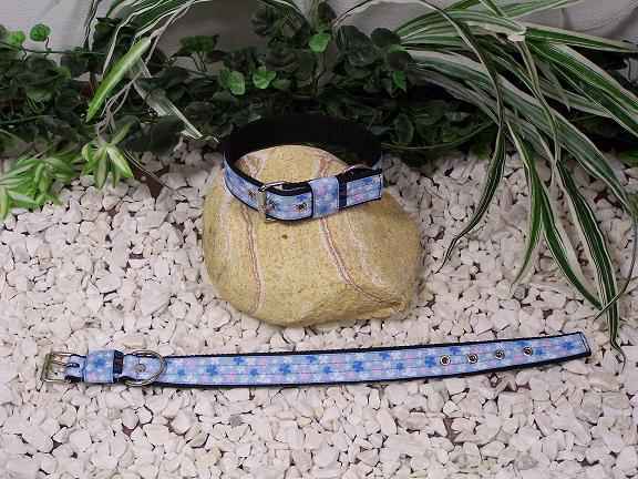 Obojek Modrý motýl , š.3cm