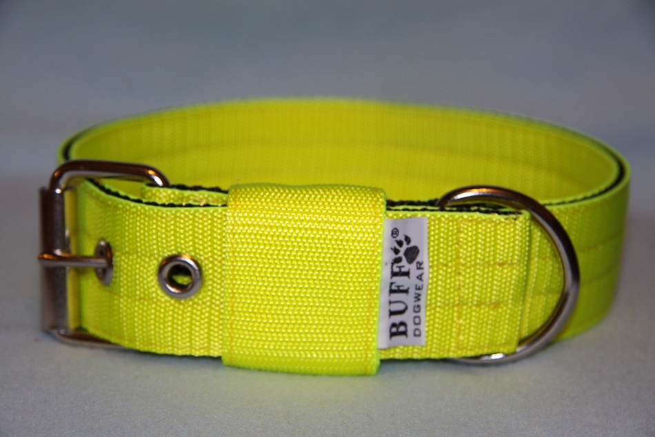 Nylonový obojek 4 cm - Neon žlutý