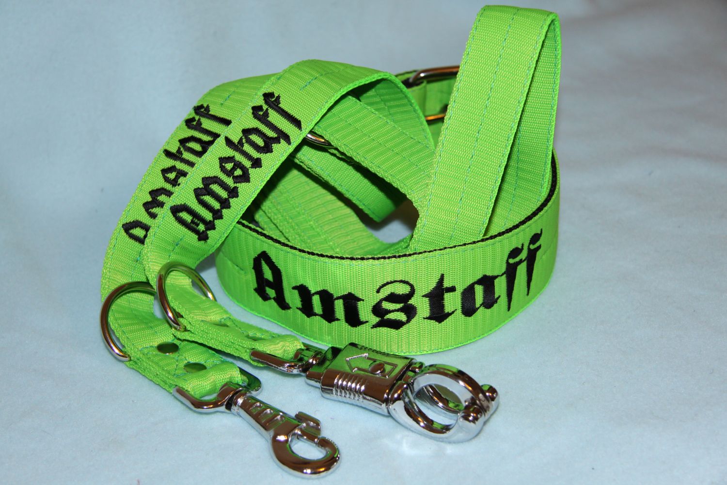 Sada Amstaff š.4 cm/vodítko-panic karabina d.2m - různé barvy