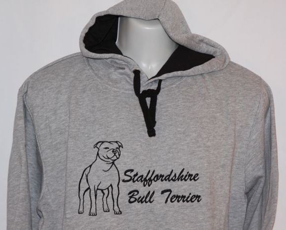 Mikina klokanka "Staffbull",vyšívaná, pánská (různé barvy)