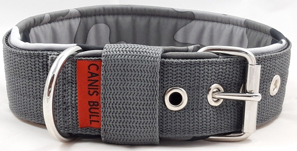 Obojek nylon. š. 2 cm , nerezové kování + softshell podšití - různé barvy