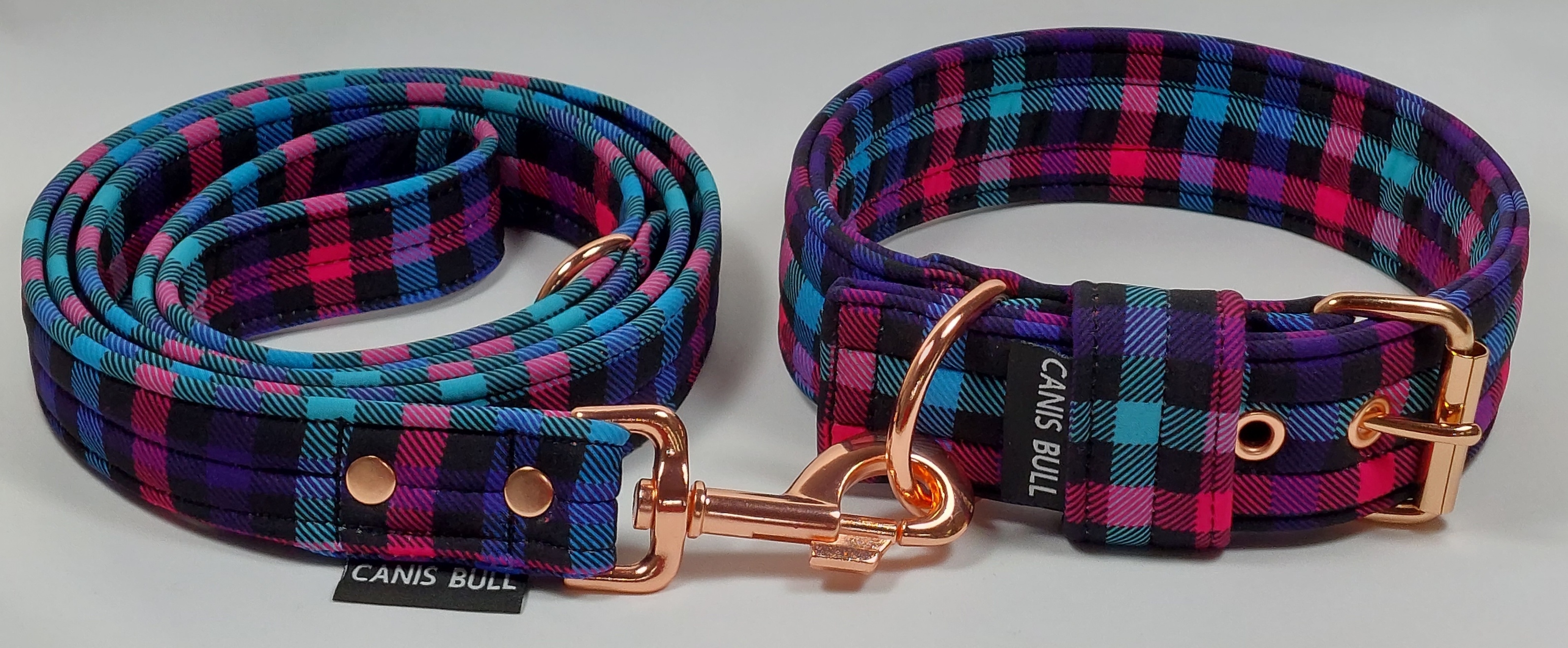 Crazy sada - Karo kostka - obojek 4cm, vodítko 1,5m