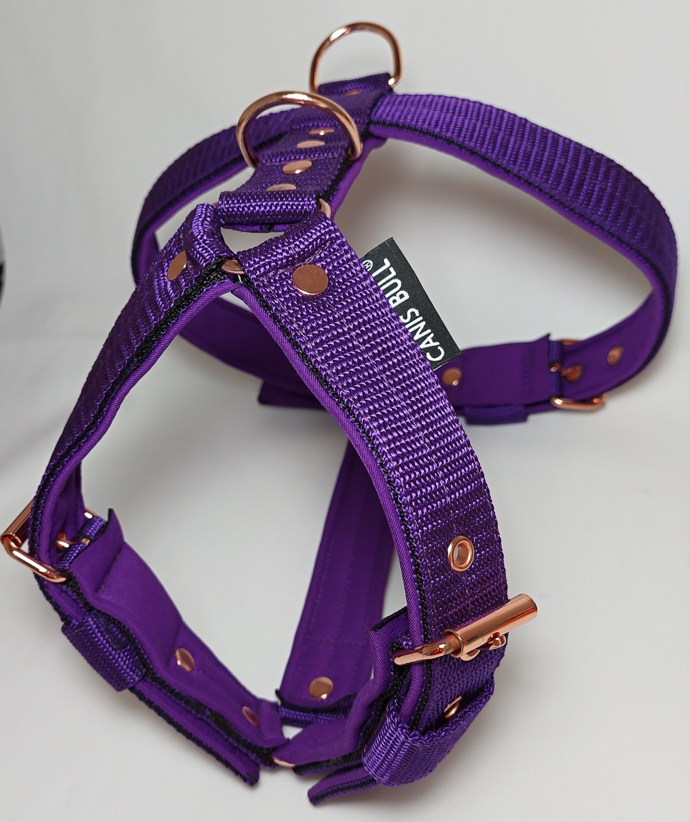 Postroj- stavitelný š.3 cm - růžové kování