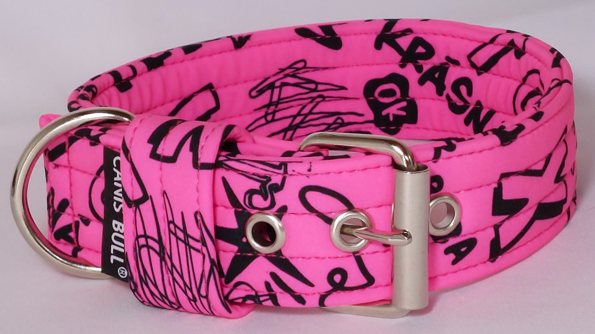 4cm obojek - Neon pink text (Limited Edition)