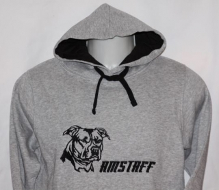 Mikina klokanka "Amstaff",vyšívaná, pánská (různé barvy)