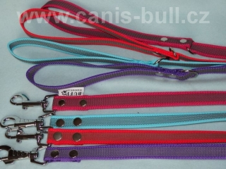 Pogumované nylon. vodítko š.2 cm / 1,5m - různé barvy