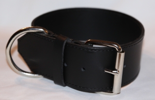 Kožený obojek š.5cm černý -různé délky
