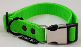 Hexa obojek Neon zelený, š. 2,5cm , voděodolný, spona hliník/plast