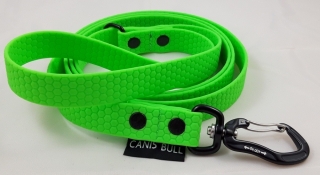 Hexa vodítko Neon zelený, d. 1,5m / š. 2cm , voděodolné, karabina do 400kg