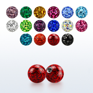 Kulička Multi-Krystal Růžová 4mm