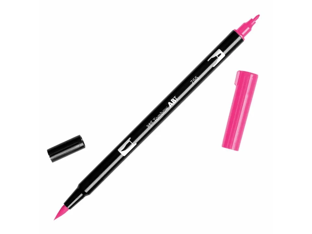 Tombow ABT Dual Brush Pen 755 - Rubine Red
