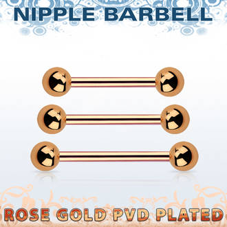 Rose Gold Barbell 12mm 