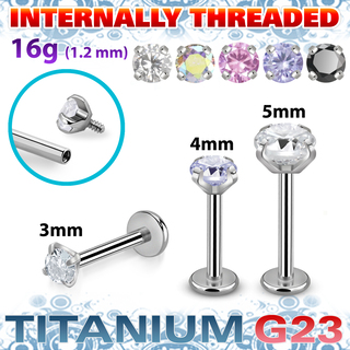 Mini Labretka 8mm se Zirkonem.