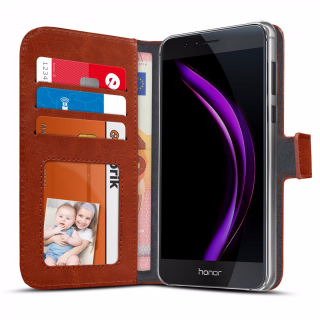 Stylové kožené pouzdro peněženka pro Huawei Honor 8
