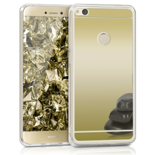 Kvalitní zlatý zrcadlový obal pro Huawei P9 Lite 2017