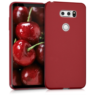 Červený silikonový obal pro LG V30, V30+, V30 Plus