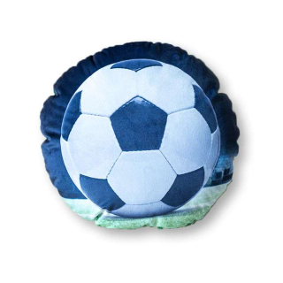 Tvarovaný plyšový polštářek Fotbalový míč