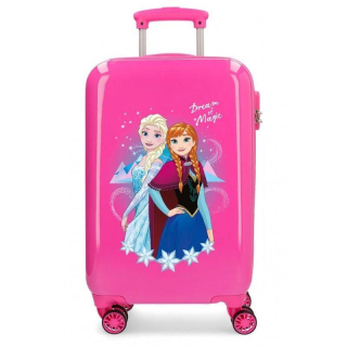 ABS Cestovní kufr Ledové Království Dream of Magic Fuchsia 55 cm