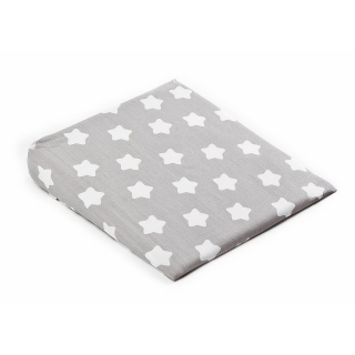 Povlak na kojenecký polštář KLÍN hvězdičky šedé 30x37 cm