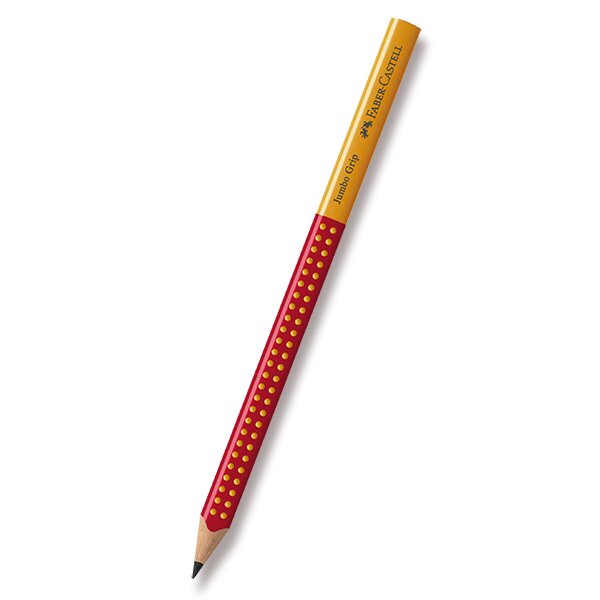 Grafitová tužka Grip JUMBO B žlutočervená