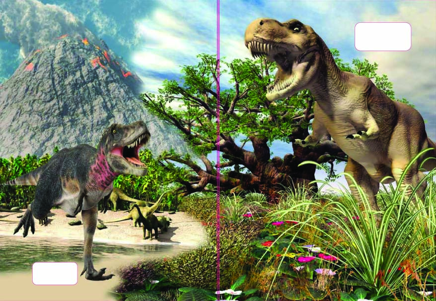Sešit 544 s 3D motivem dinosaurů, A5. linkovaný