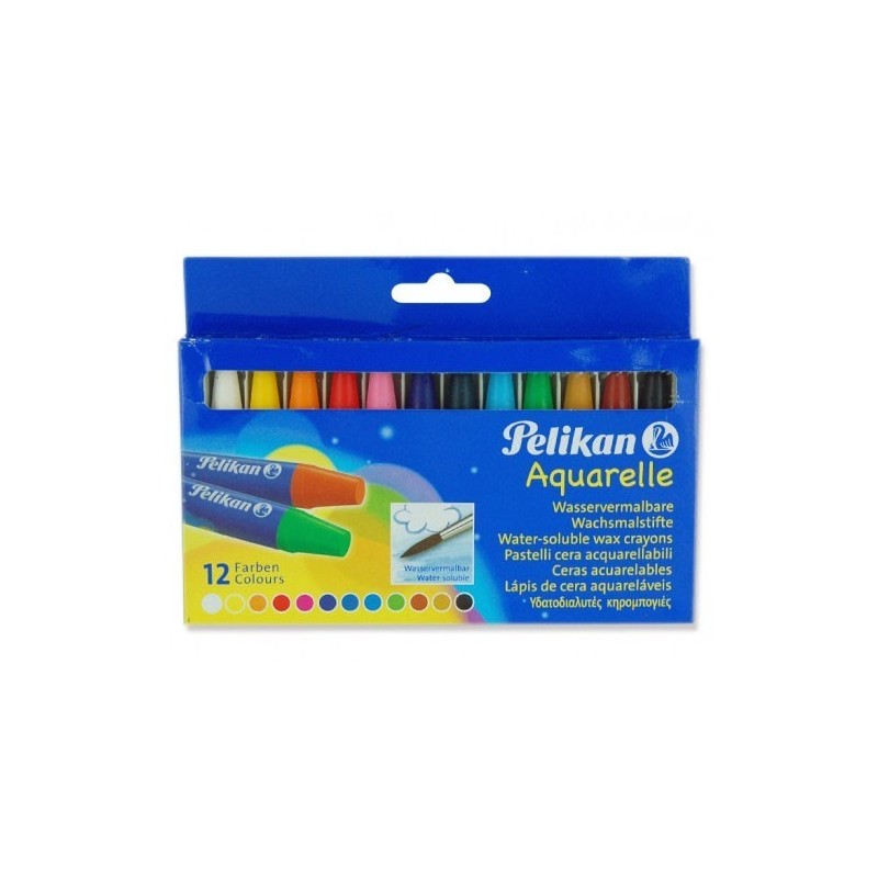 Křídy akvarelové 12 ks Pelikan