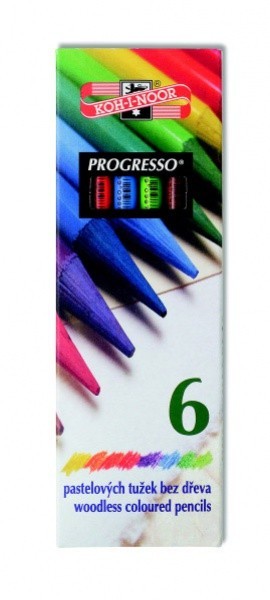 Progresso - pastelky v laku 6 ks