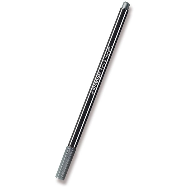 Fix Stabilo Pen 68 METALLIC stříbrný