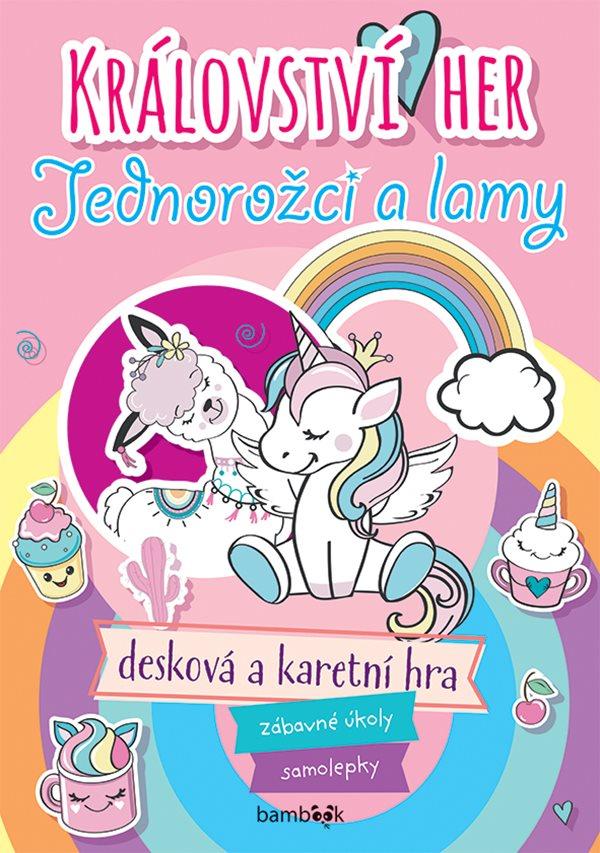 Království her jednorožci a lamy - Zábavné úkoly, samolepky, desková a karetní h