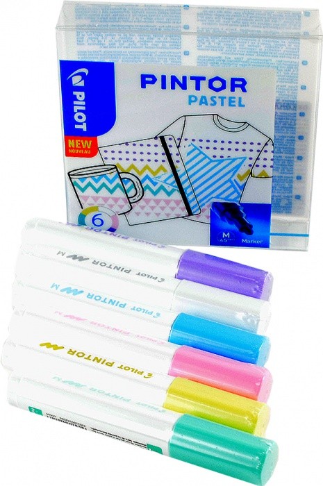 Dekorativní popisovač "Pintor" - 6 ks - hrot M