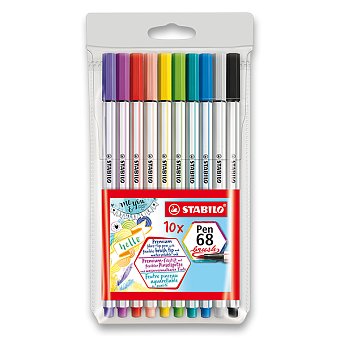 FIX STABILO PEN 68 BRUSH - 10 barev