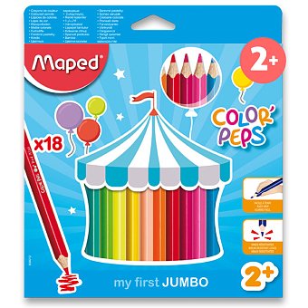 Pastelky Maped JUMBO 18 barev