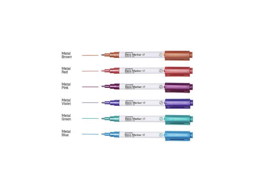 Popisovač Monami Deco Marker 460 modrá metalická